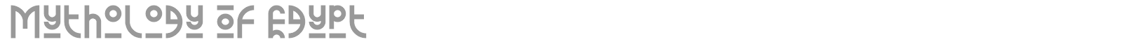 Mythology Of Egypt font preview